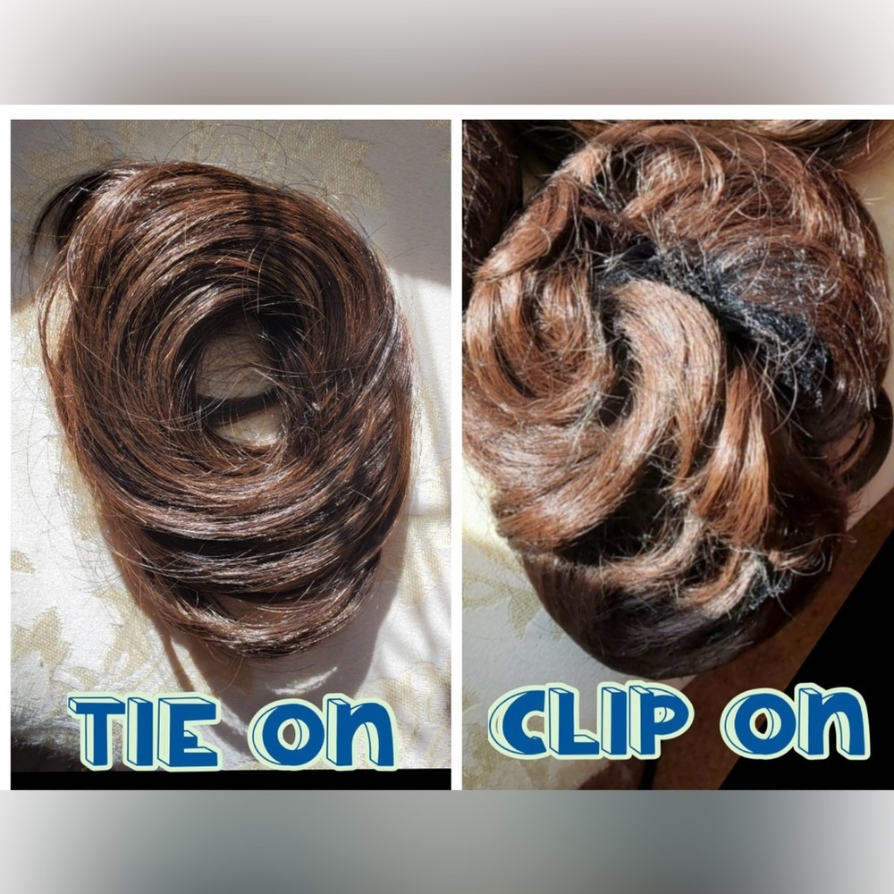 🛍️BUNDLE ONLY ITEM🛍️ Clip on hair & Tie on hair Piece